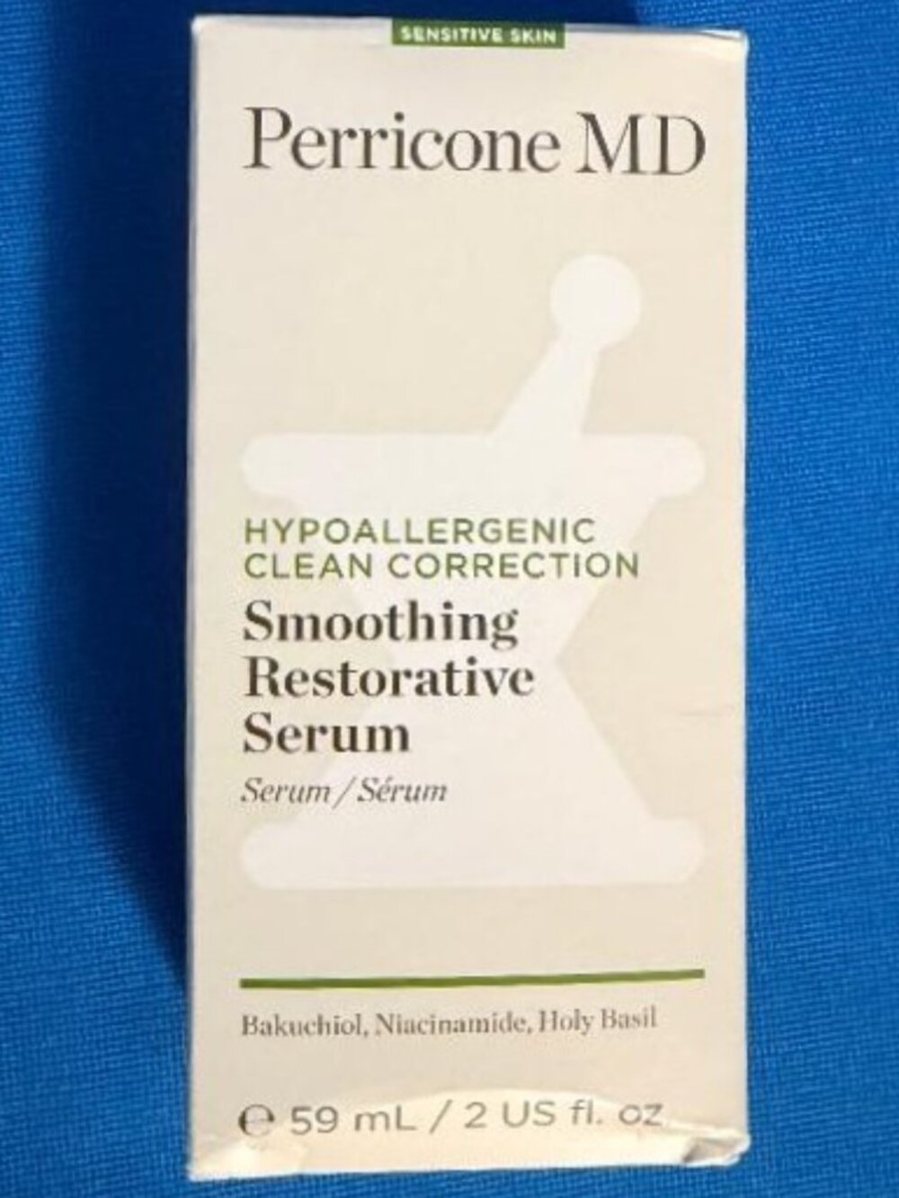NEW PERRICONE MD SMOOTHING RESTORATIVE SERUM / HYPOALLERGENIC CLEAN CORRECTION